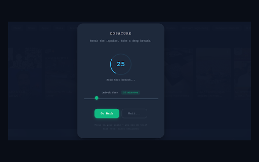 DopaCure: Website Blocker :: Block distracting websites with math challenges. Boost your focus, beat procrastination, and stay productive.