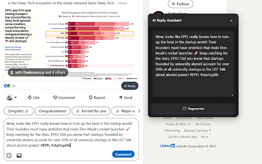 Genius AI reply :: Generate AI-powered replies for Twitter/X and LinkedIn using OpenAI