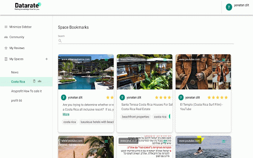 Datarate :: Rate pages and text with titles, descriptions, stars, and tags