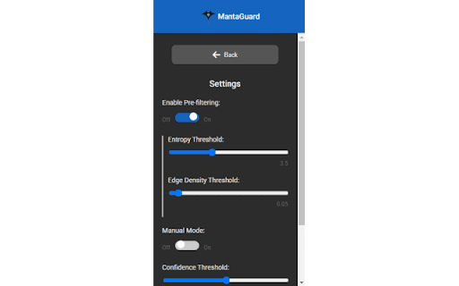 MantaGuard :: Blocks AI-generated content from websites.