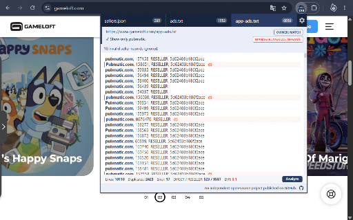 adWMG Checker: ads.txt/sellers.json :: Validate ads.txt and app-ads.txt files, cross-reference seller IDs with sellers.json, detect errors, and analyze SPO metrics