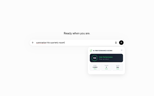GreenPrompt :: AI Performance Assistant - Optimize prompts for cost efficiency and environment.