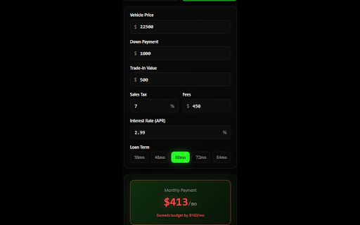 Autolytiq Income Calculator :: Calculate your projected annual income from YTD earnings. Includes vehicle payment calculator with tax, fees, and trade-in.
