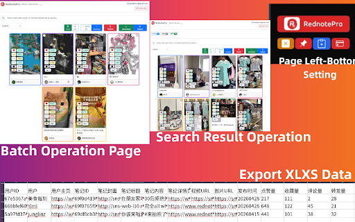 RednotePro - Watermark-free HD Downloader for Rednote :: One-click download watermark-free HD videos/images from Rednote, support Live Photos, search sorting, batch export
