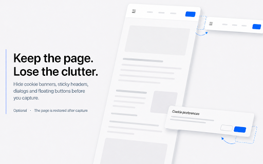 Page to Image :: Capture any webpage — full page or visible area — as a crisp PNG or JPEG. Processed locally; nothing is uploaded.