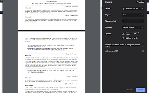 Imprimir BOE :: Mejora la experiencia de impresion en la web del BOE