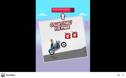 Stud Rider Game - Master your bike and perform daring stunts! :: Perform thrilling motorcycle stunts and compete for high scores in this free Chrome extension game!