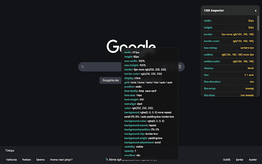 CSS Inspector :: CSS Inspector allows you to instantly view the CSS properties of any HTML element on web pages.