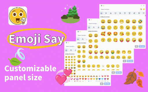 Emoji Say - AI-Powered Multilingual Emoji Search :: Quickly input suitable emojis on any website through AI-powered recommendations and precise search.