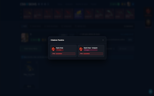 RollViewer - SAPAODROPS :: Adicione estatísticas reais, histórico do Upgrader, Case Odds e ferramentas visuais exclusivas ao site CSGO-Skins
