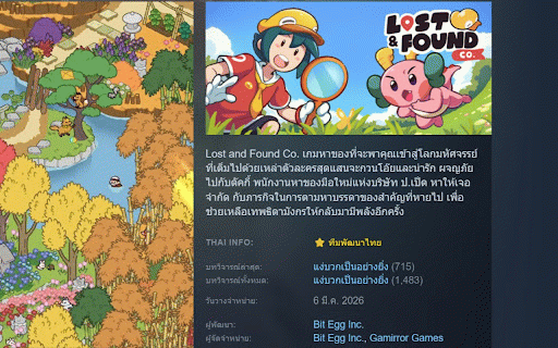 Does this Steam game support Thai? :: Shows whether a Steam game supports Thai, has a Thai translation mod, or is made by a Thai developer.