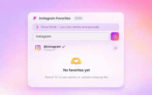 Instagram Favorites – Favorite Accounts & Stories Viewer :: Anonymously watch Instagram stories of your favorites. Ghost mode always active.