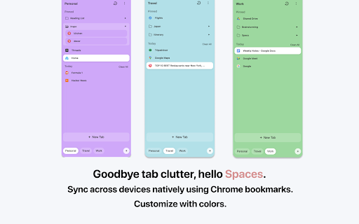 Arcify: Arc like vertical tab spaces :: A sidebar extension that replicates Arc browser's tab management system