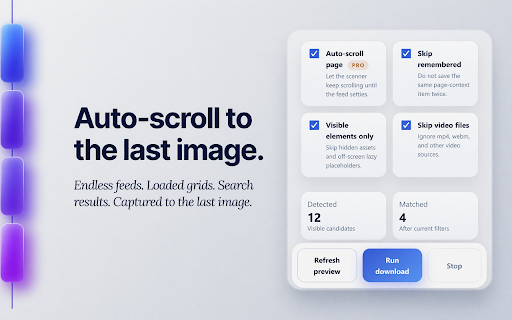 Bulk Image Downloader Pro :: Save every image on a page in one click. Smart de-dup, ZIP export, auto-scroll for infinite feeds, and parallel downloads.