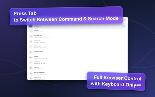 Kord :: Lightning-fast command palette for Chrome. Search tabs, bookmarks, history instantly. Arc-inspired design with frecency ranking.