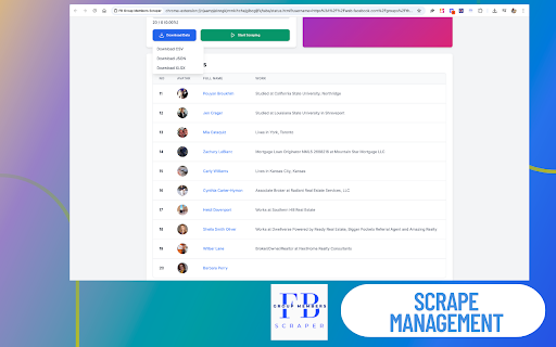 FB Group Members Scraper, Facebook Group Members Scraper :: Scrape Facebook group members: names, profile links, and avatars. Fast, easy, and exportable.