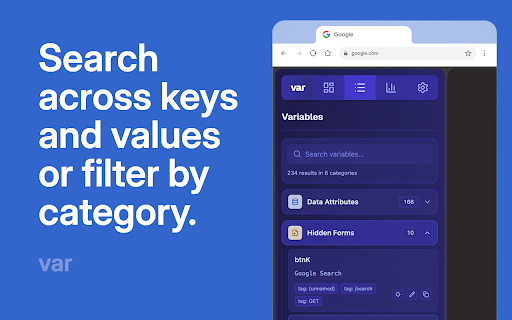 Show Data Variables :: Powerful side panel browser extension that discovers, organizes, and helps inspect hidden or non-obvious page data across the DOM,…