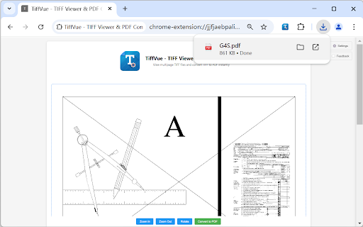 TiffVue - TIFF Viewer & PDF Converter :: View and convert TIFF files