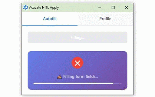 Acavate HITL Apply :: Automatically fill job applications using AI-optimized resumes personalized for every role.