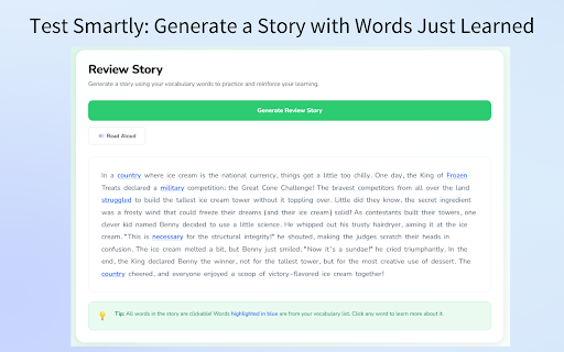 Vocabulary Mastery :: Learn vocabulary through context with AI-powered feedback