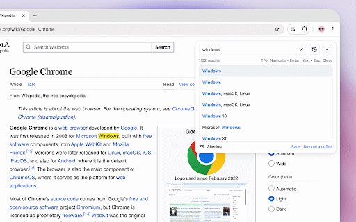 Sherloq - Enhanced Find on Page :: A better search experience than the default find on page