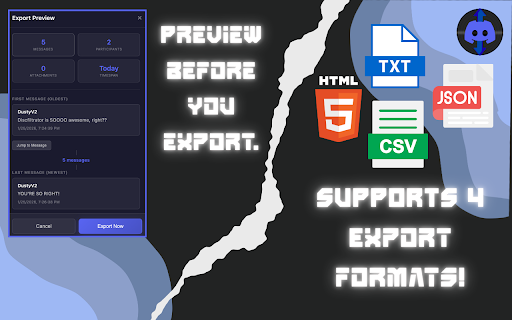 Discfiltrator - Discord Chat Exporter :: Export Discord conversations from DMs, group chats, and channels