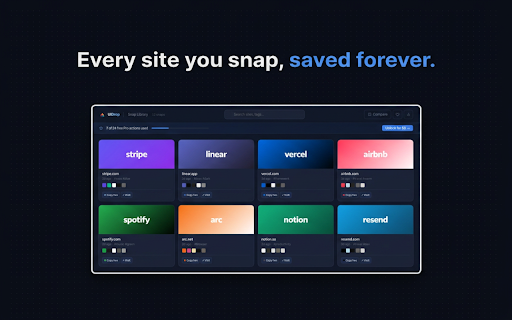 UIDrop — Design System Extractor for AI :: Extract any site's colors, fonts, spacing & components in one click. Sends the design system to your AI coding assistant.