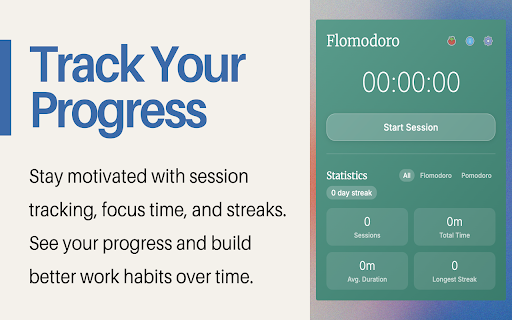Flomato: Adaptive Focus Timer for Deep Work :: A flexible focus timer with Flomodoro and Pomodoro modes. Stay productive, track sessions, and take adaptive breaks.