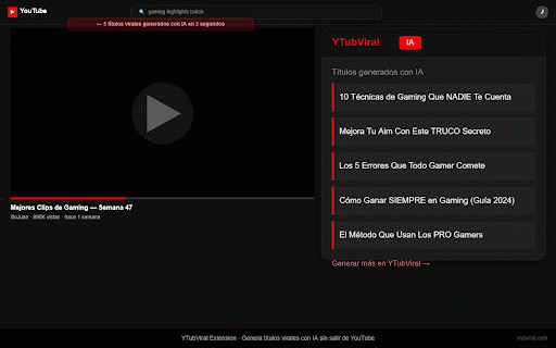 YTubViral: YouTube SEO, Analytics & AI Tools :: Free YouTube SEO tools: SEO Score on every video, keyword research, competitor analytics & AI titles — inside YouTube & Studio.