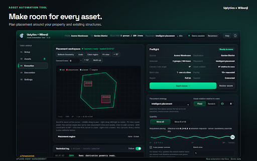 Uplytics x Wibenji: Asset Automation Tool :: Moving Upland assets in bulk, easy!