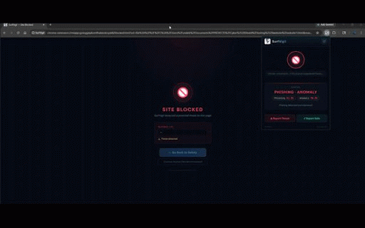 SurfVigil :: Real-Time Browser Threat Detection — Phishing, XSS, Cryptomining & Anomaly Protection