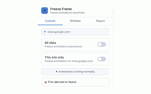 Stop & Freeze Animations - Sites & GIFs :: Freeze & pause GIFs, CSS animations and transitions on any website. Works on Discord, Reddit, X and more.
