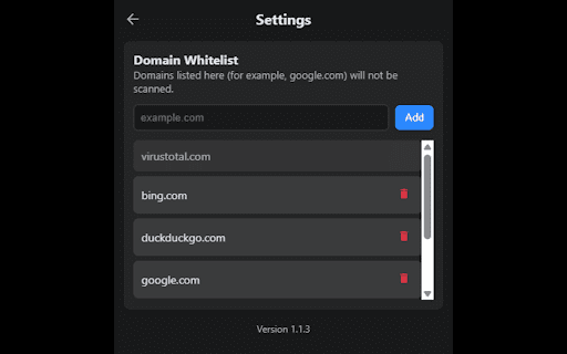 VirusTotal URL Scanner :: Automatically scans visited URLs with VirusTotal and shows the results.