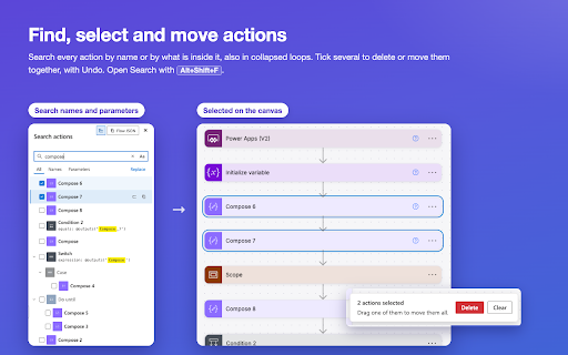 Power Automate UI Switcher :: Classic or modern Power Automate designer. In classic: a larger expression editor, action search and a list of all runs to filter.