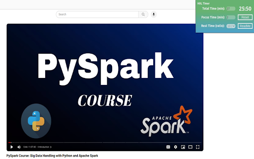 HIIL Timer :: This extension lets you set up a timer that will force you to break at certain intervals