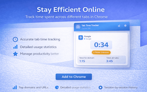 Tab Time Tracker :: Tracks time spent on the current tab