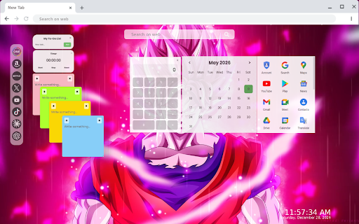 Red Goku Live Wallpaper :: Red Goku Live Wallpaper - Live HD video wallpaper for your Chrome new tab.