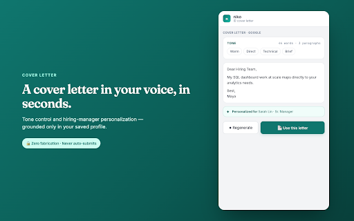 AgentHire – AI Resume Tailor :: Zero-fabrication AI resume tailor + autofill for job seekers. Fills applications on every major ATS. Never auto-submits.