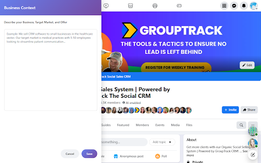 AI Social Sales Analyzer :: The AI Social Sales Analyzer extension is the ultimate social audience research tool