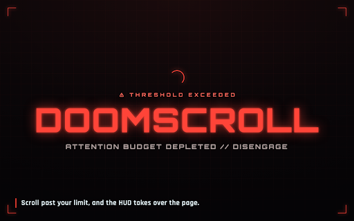 Doomscroll Blocker — Stop the Infinite Scroll :: Set your own limit on doomscrolling and YouTube Shorts. Cross it and a full-screen reminder tells you to go touch grass.