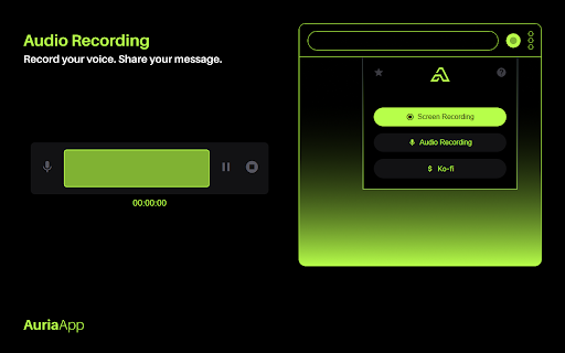Auria :: Record your screen and audio with one click. Simple and practical!