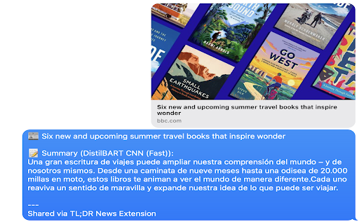 TL;DR News :: AI-powered Chrome extension for instant news and article summaries.