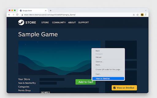 Instant Steam Game Stats :: See live player counts for any Steam game in one click—right from the store page. Lightweight and private.