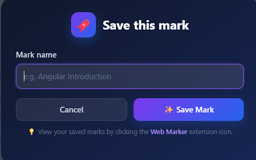 Text Marker :: Bookmark the text, not just the webpage! Save specific text and quickly return to the exact information later.