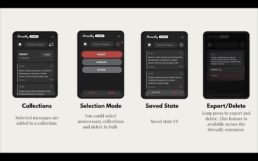 Threadly :: Enhances major AI chat platforms with an auto-loading sidebar for advanced thread management and features.