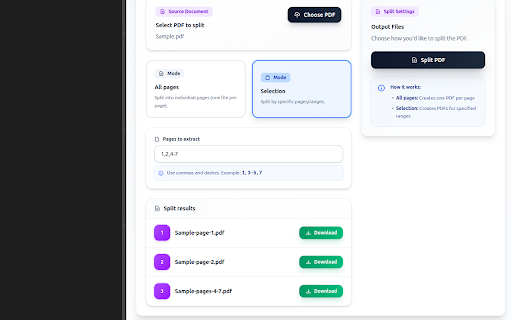 PDFuse – Effortless PDF Splitting, Merging & Page Removal :: A user-friendly Chrome extension for splitting, merging, and removing pages from PDF files directly in your browser.