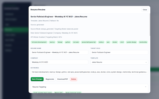 HuntIQ :: Job Hunt Intelligence for autofilling job applications, tailored documents, tracking, referrals, and outreach.