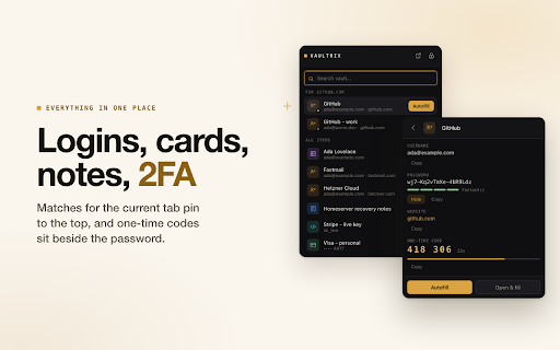 Vaultrix - Password Manager on Matrix :: End-to-end encrypted password manager that syncs over Matrix. Your vault is a private encrypted room on any homeserver.