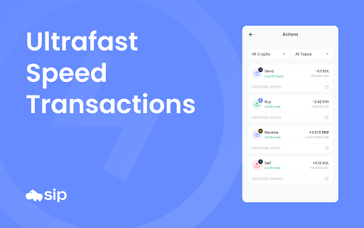 sip :: The world's first trading wallet