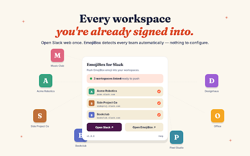 EmojiBox for Slack :: Push EmojiBox emoji straight into your Slack workspace.